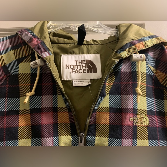 The North Face Ripstop Wind Hooded Jacket Hoodie Plaid Men's Size Small  - NWT - Picture 9 of 13